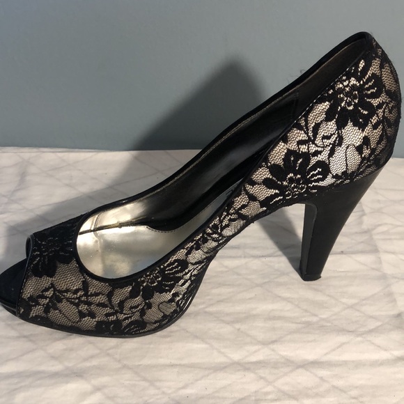 Rampage open toe lace heels - Picture 4 of 8